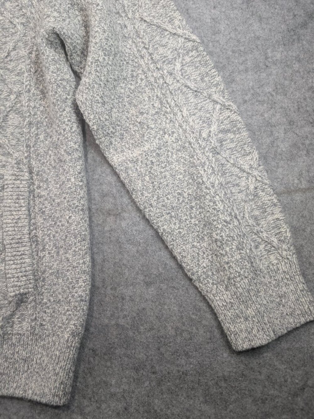 Wind River Heritage Men's Cable Knit Shawl Collar Cardigan Sweater Large - Picture 2 of 14